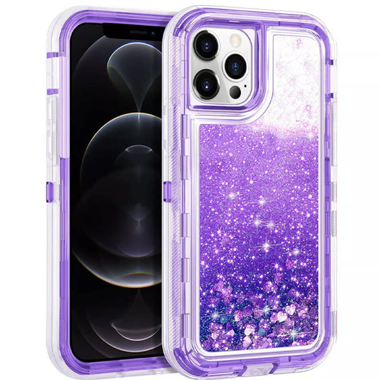iPhone 11 Pro Purple Glitter Defender Case